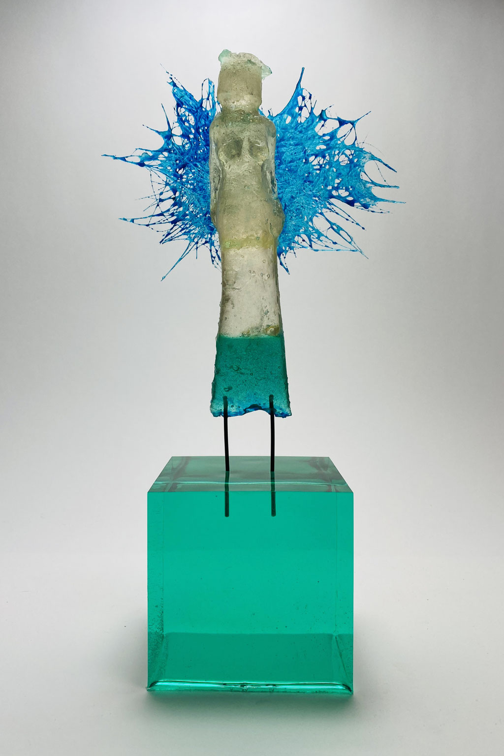 Das ist Sommer: ENGELIN mehrfarbig, Flügel bunt, Sockel bunt. Yeah!