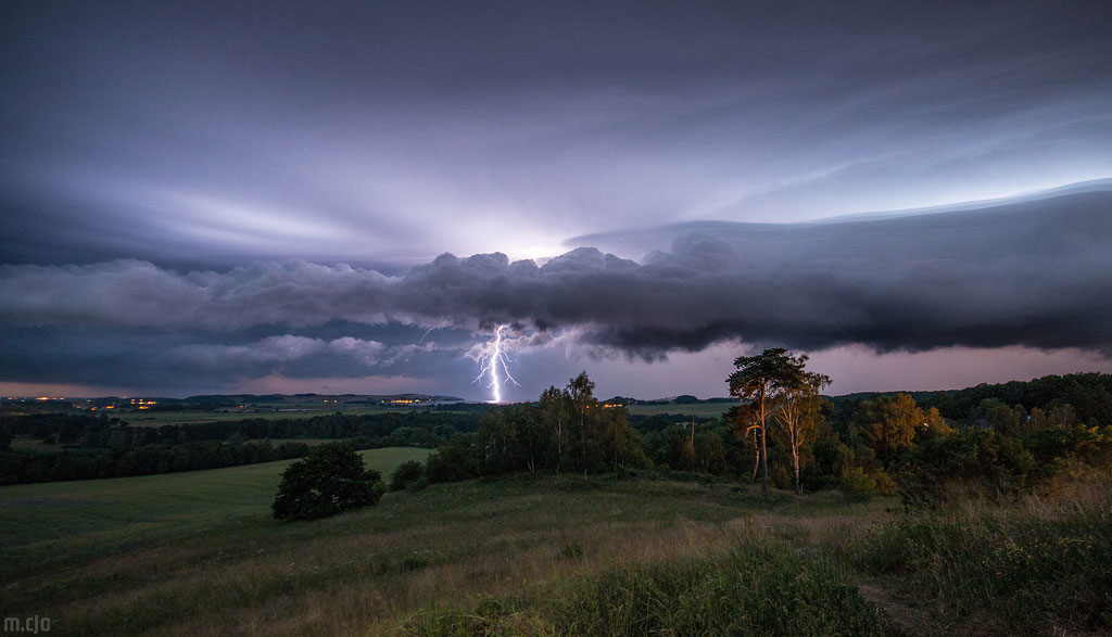 Gewitter vom Speckbusch in Göhren Fotografiert 