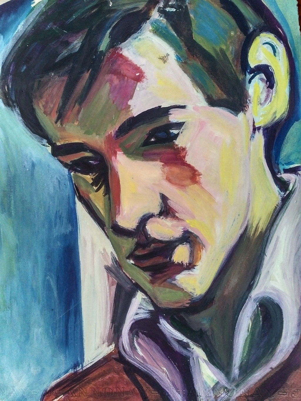 Antoine, gouache, collection d'atelier