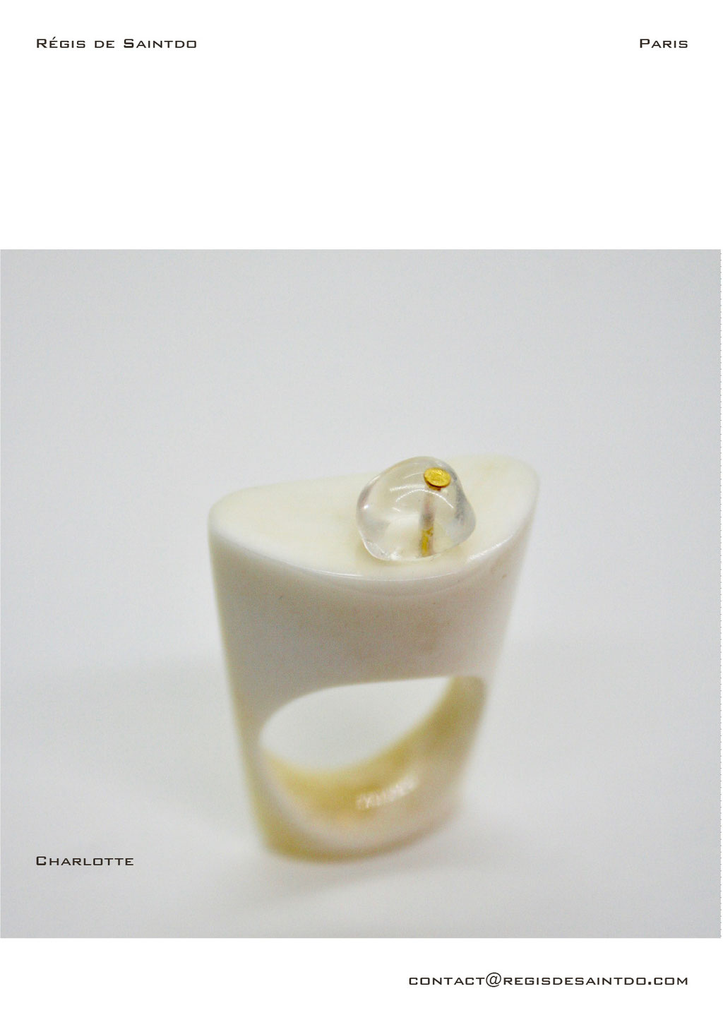 ©Régis de Saintdo-ring-bone-rock crystal-hand made