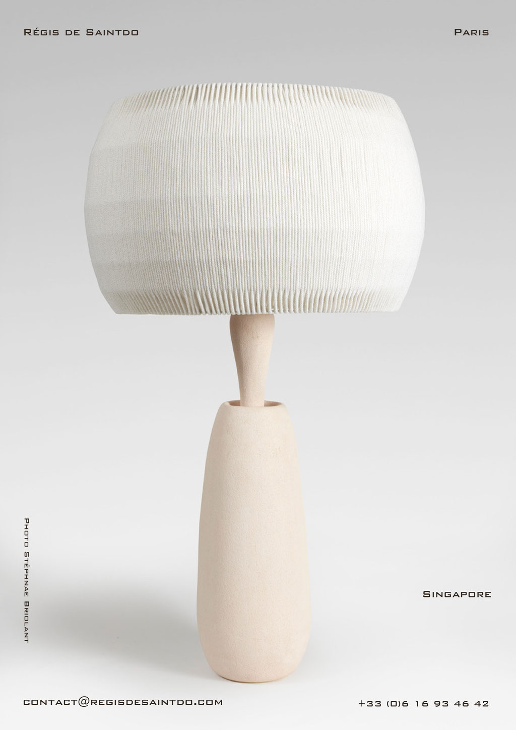 Lamp Singapore-ceramic -handmade @Régis de Saintdo
