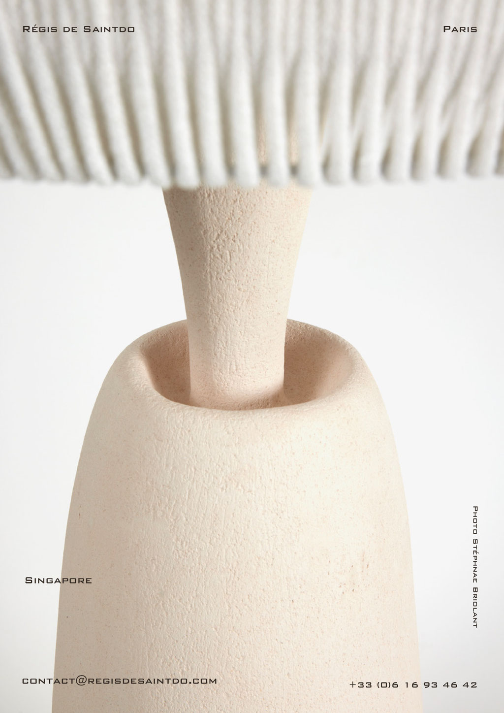 Lamp Singapore-ceramic -handmade @Régis de Saintdo