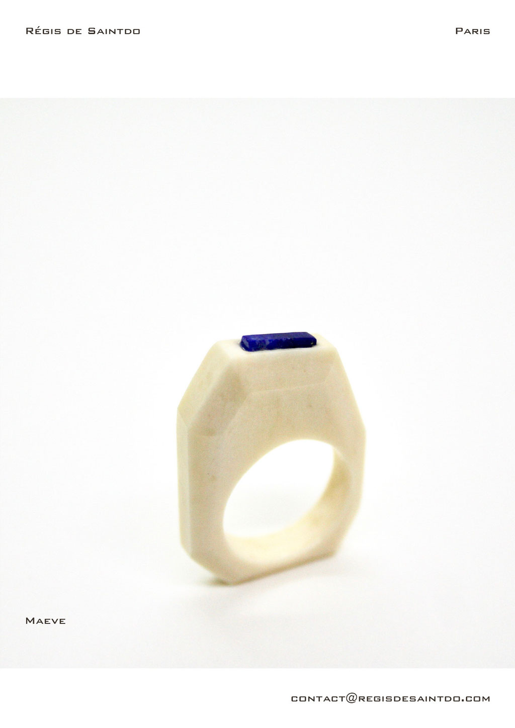 ©Régis de Saintdo-ring-bone-lapis lazuli-hand made