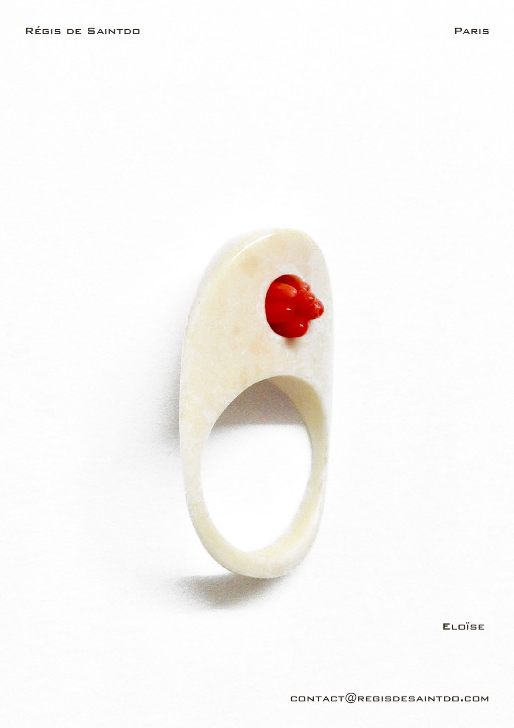 ©Régis de Saintdo-ring-bone-coral-hand made