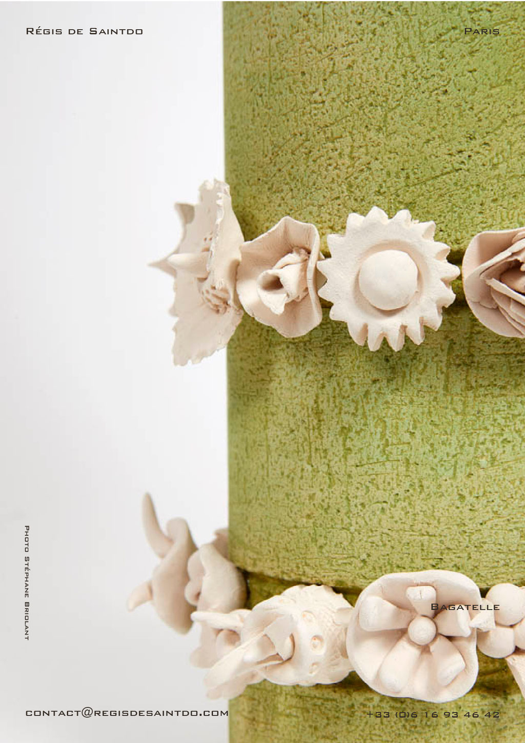 Lamp Bagatelle-Tinted ceramic & natural-handmade @Régis de Saintdo