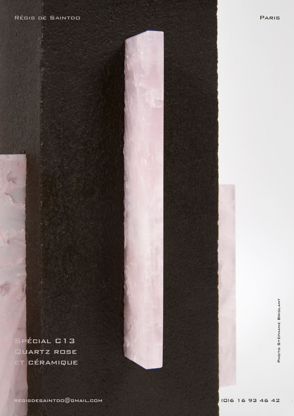 Lamp-C13-brown-rough-rose-quartz-handmade-unique-detail @Régis de Saintdo