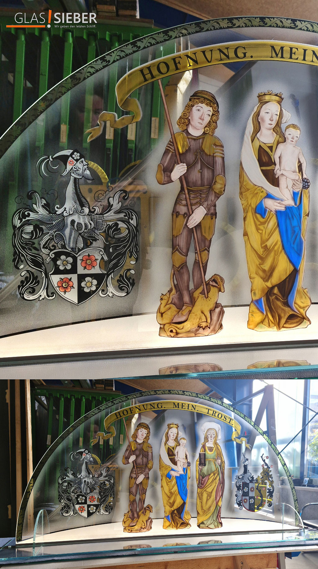 Altarbogen nach historischem Schnitzaltar Selmnitz