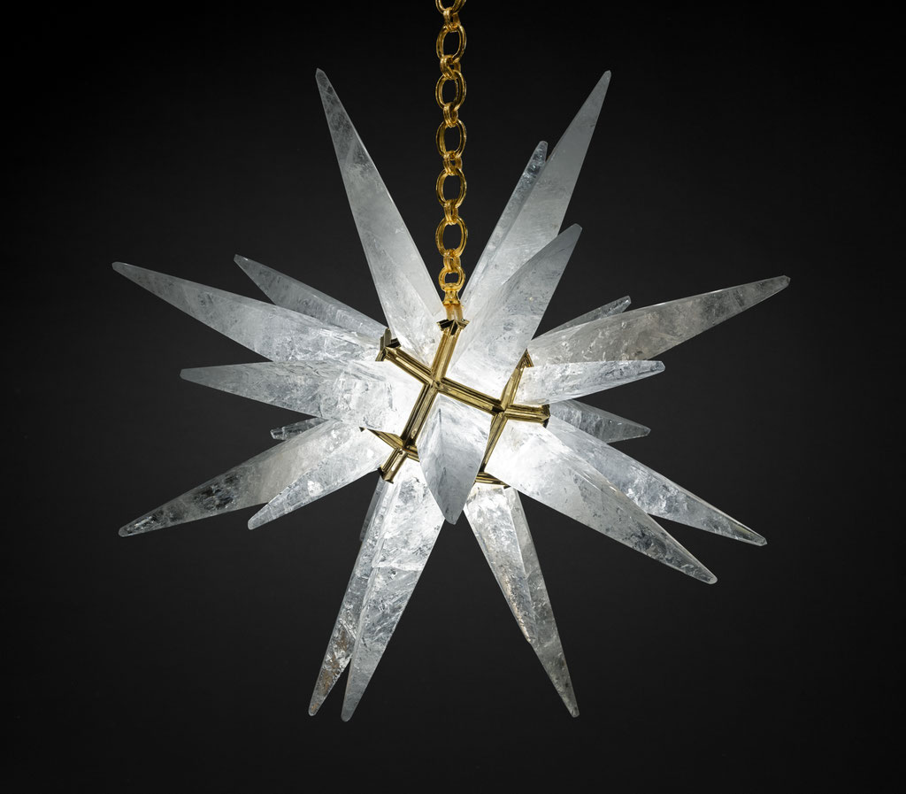 ROCK CRYSTAL LIGHTING BY ALEXANDRE VOSSION