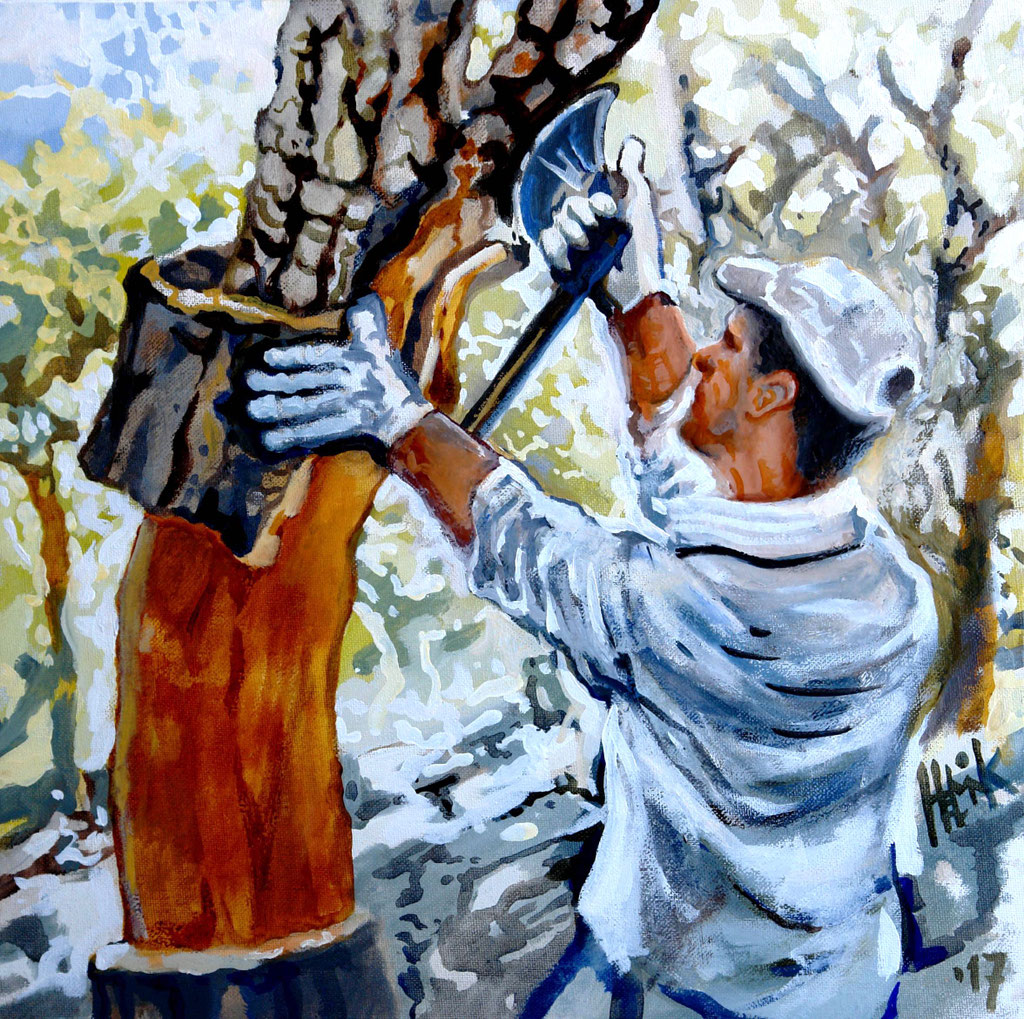 Por espacialistes - oleo com areia na tela - 60 x 60 cm
