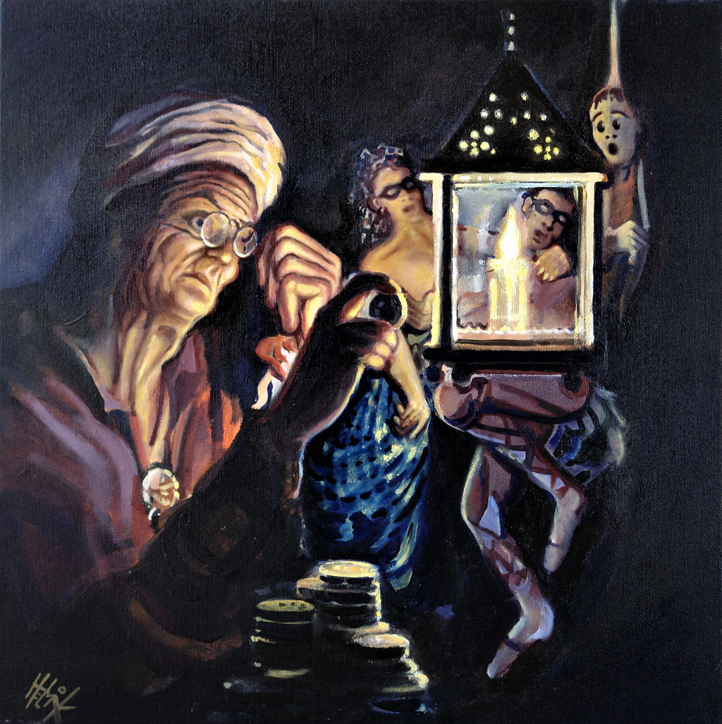 Pantalone - oil on canvas - 50 x 50 cm