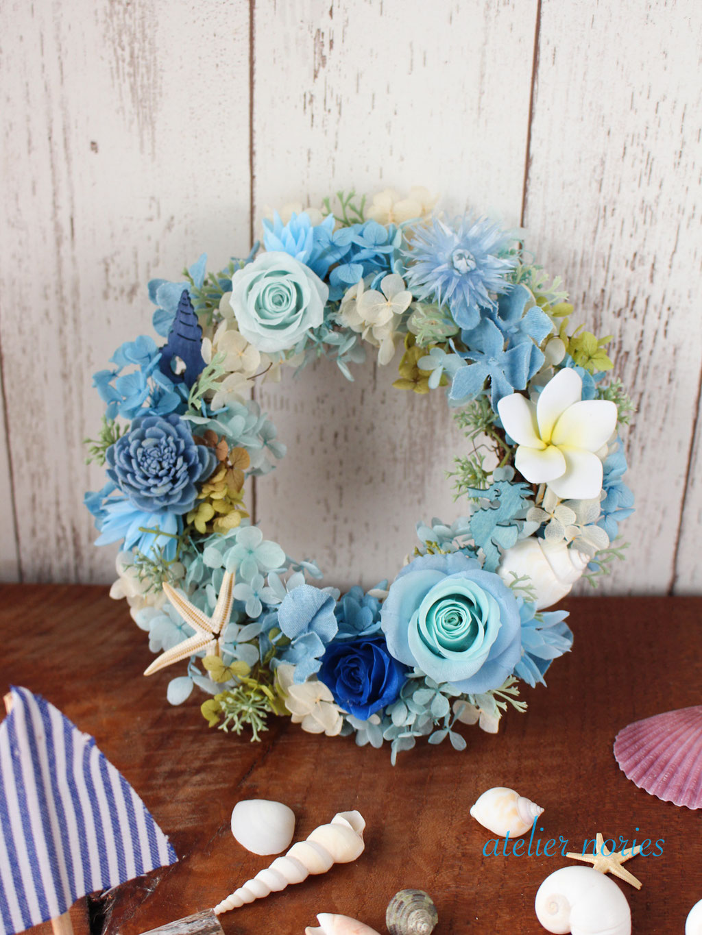 Wreath&Swag Blue リース・スワッグブルー系 - アトリエノリーズ Wreath&Swag Blue リース・スワッグブルー系 - アトリエノリーズ