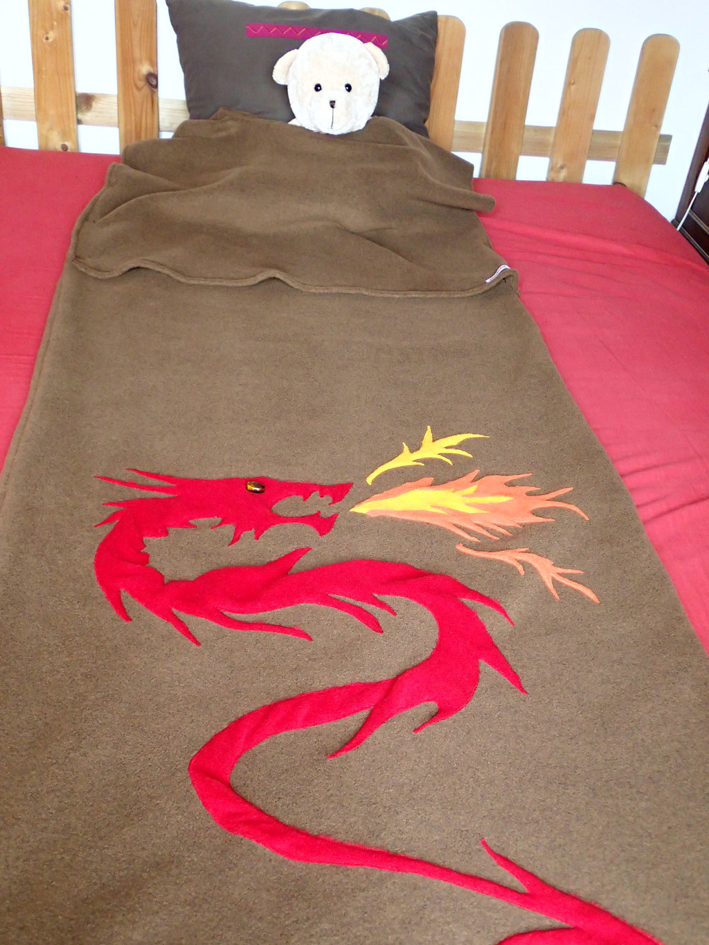 Sac de couchage "Du dragon" et son sac de rangement