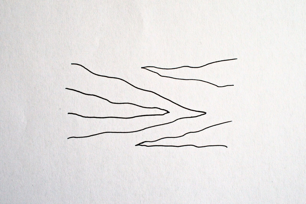 Zebramuster malen Schritt für Schritt - Streifen vorzeichnen 1 - Zebraspider DIY Blog