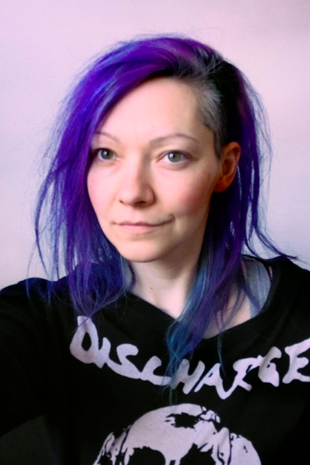 What and how I've been doing - long purple mohawk hair - Zebraspider DIY Anti-Fashion Blog