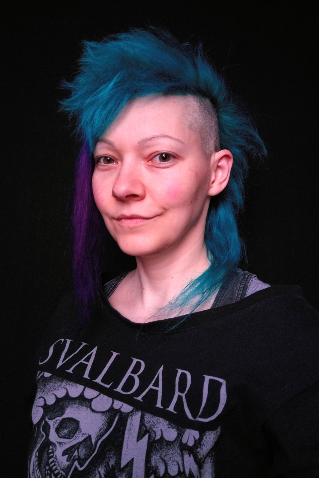 What and how I've been doing - short turquoise mullet mohawk - Zebraspider DIY Anti-Fashion Blog