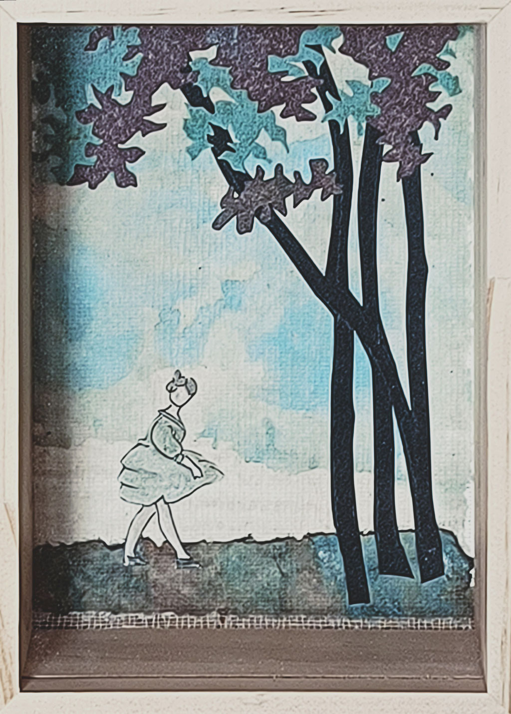 Elisabeth Champomier_Coup de vent_Papiers collés aquarelle_17x12_35€