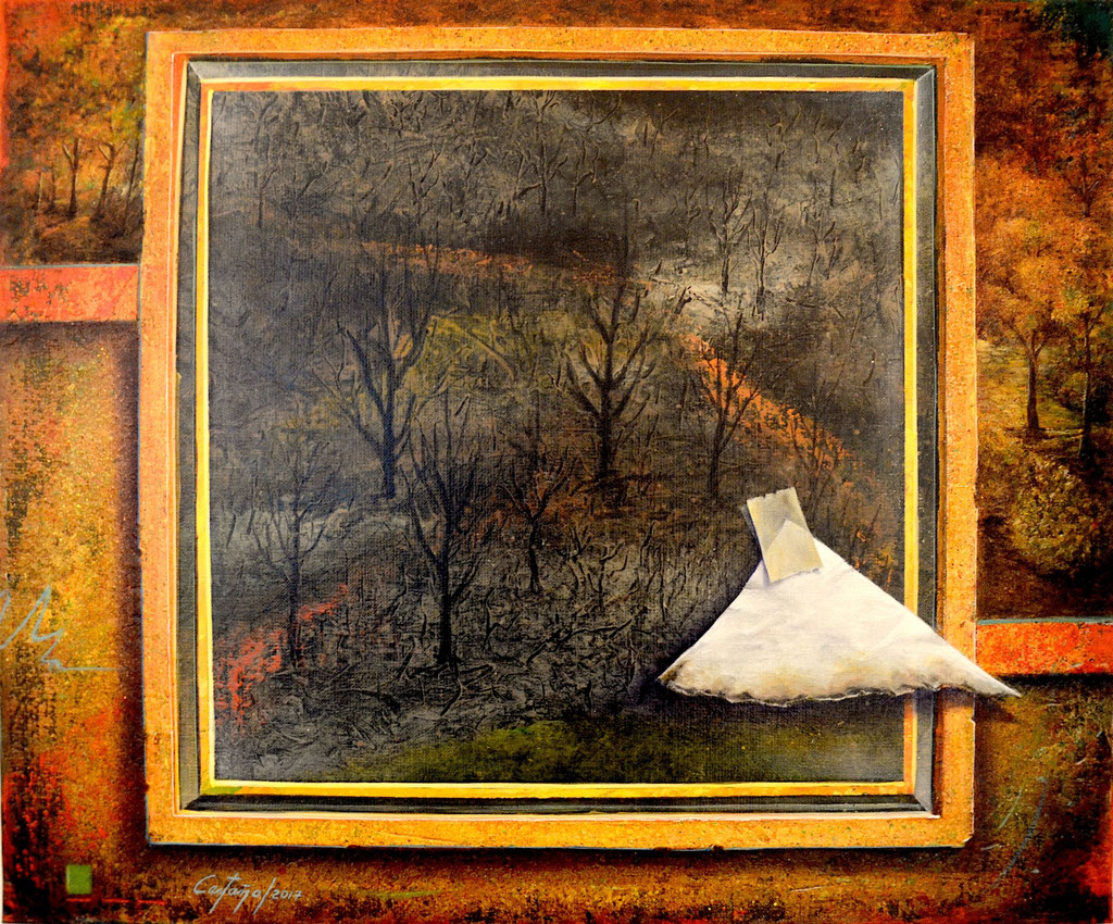 _Légendes de la forêt_Huile_toile.55x46 cm.Année2017.Prix-950€
