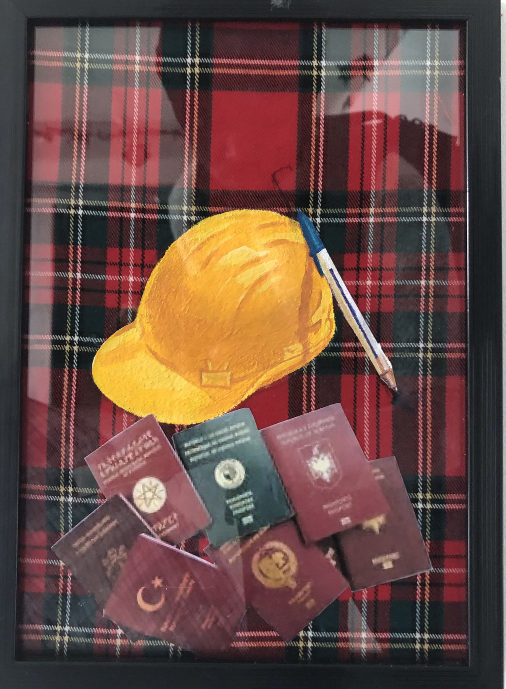 Passe-les-aéroports _Technique mixte _23X31cm _2025 _177€