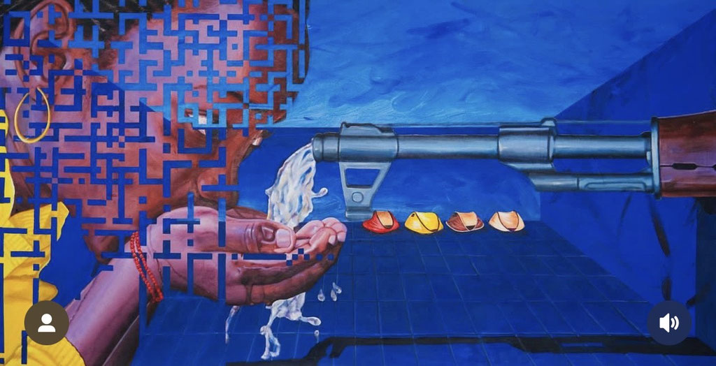 Urgence  _Acrylique sur toile  _197x97cm_2022_ 6700€