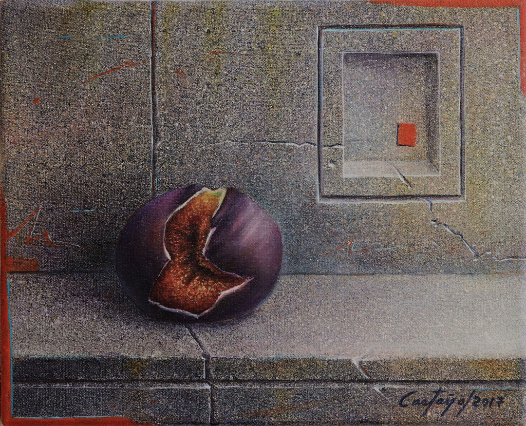 _Fruit du désir_huile_toile.27x22cm.Année2017.Prix-300€