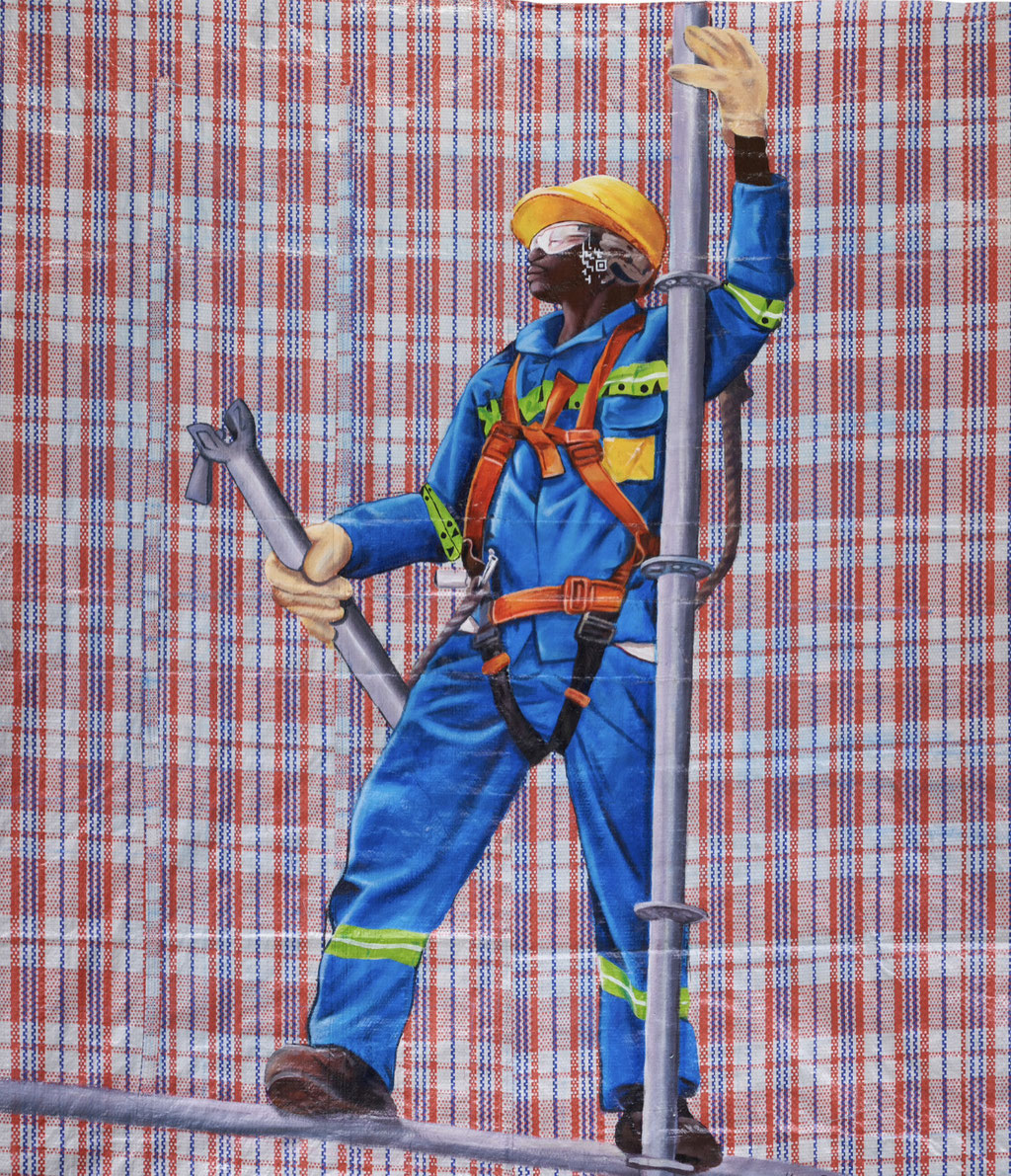 Libanga “cailloux” _Technique mixte _136X117cm _2023 _ 1770€