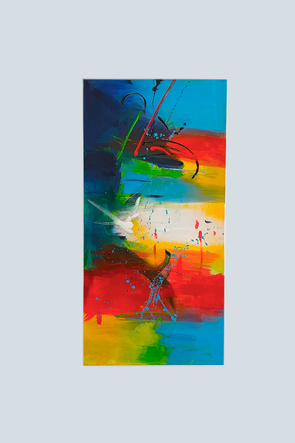 Eva Peschke 32 Farbfreude, 2024 - 70 x 120cm, Acryl auf Leinwand