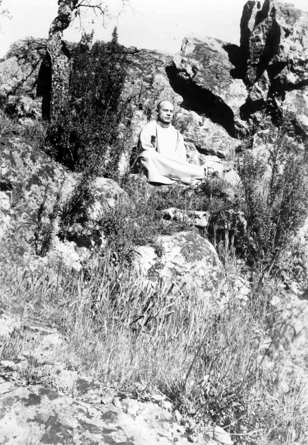 Francis meditating in Australia. Photo courtesy of M. LePage & C. Borg.