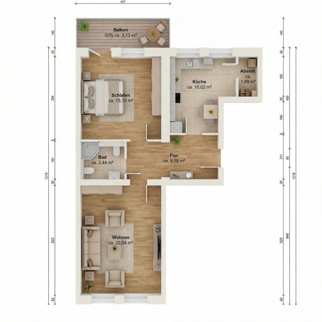 Grundriss-Optimierung Berlin für Immobilienverkauf