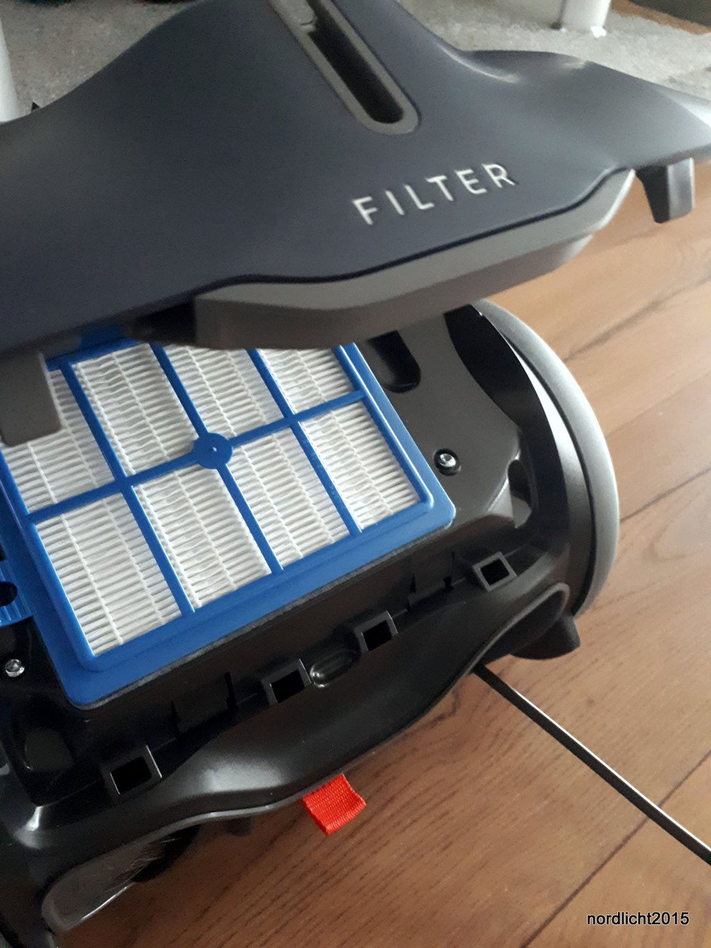Der auswaschbare Motorfilter