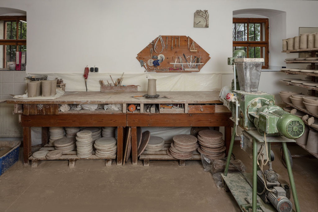 Töpferei Bösl, Essfeld, Werkstatt