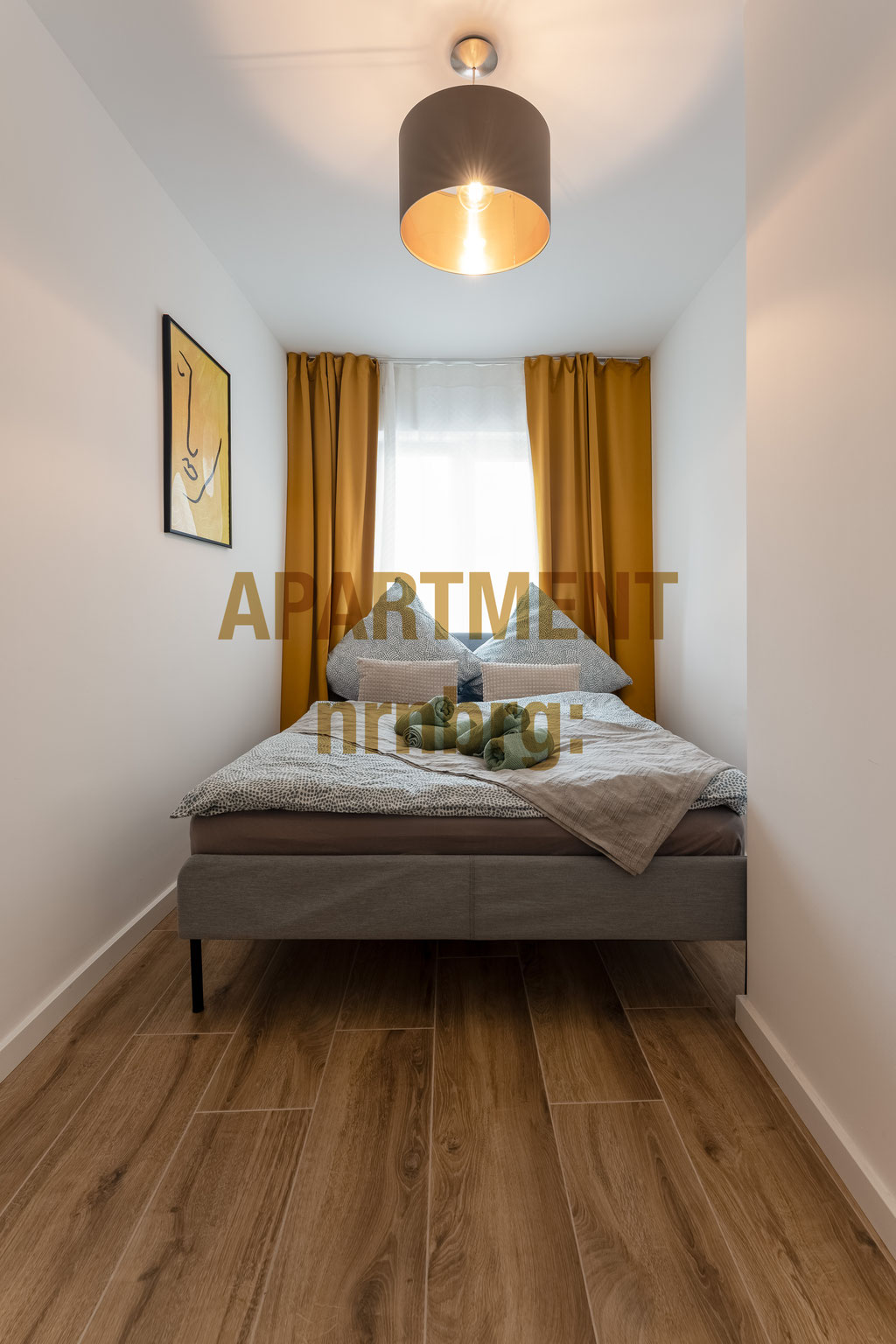 Gemütliches Schlafzimmer im AirBnB in Nürnberg