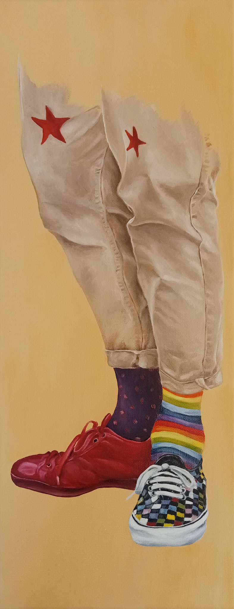 Clown Füße 20x50  AUFTRAGSARBEIT