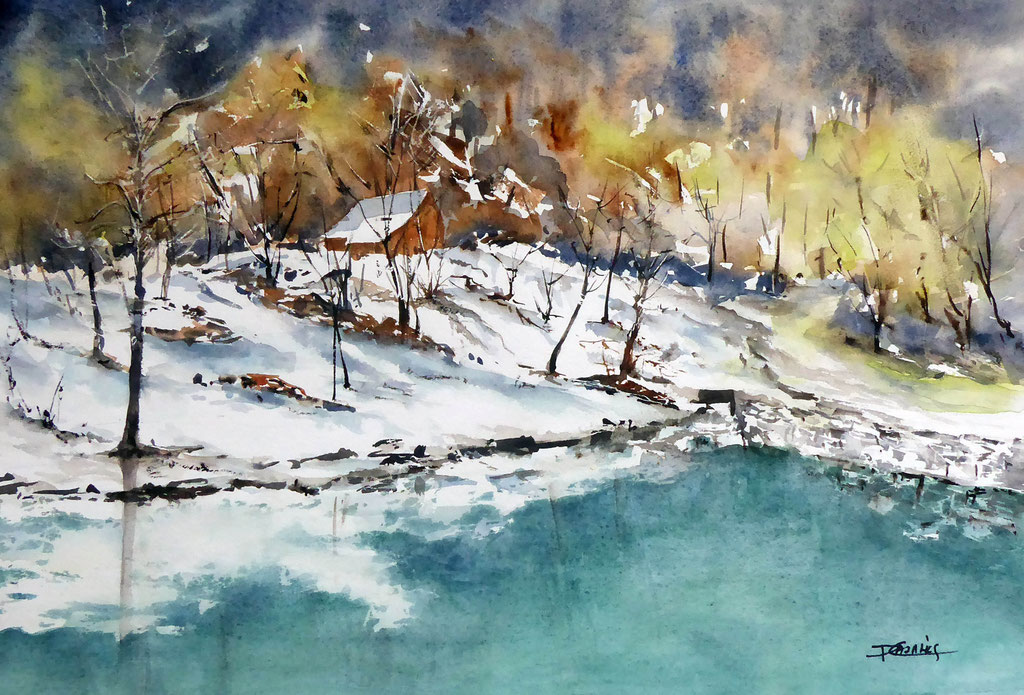  Neige de printemps - 54x65cm