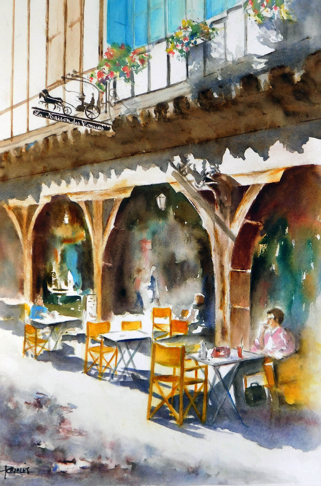 La Maison des Consuls - 65x55cm - non disponible