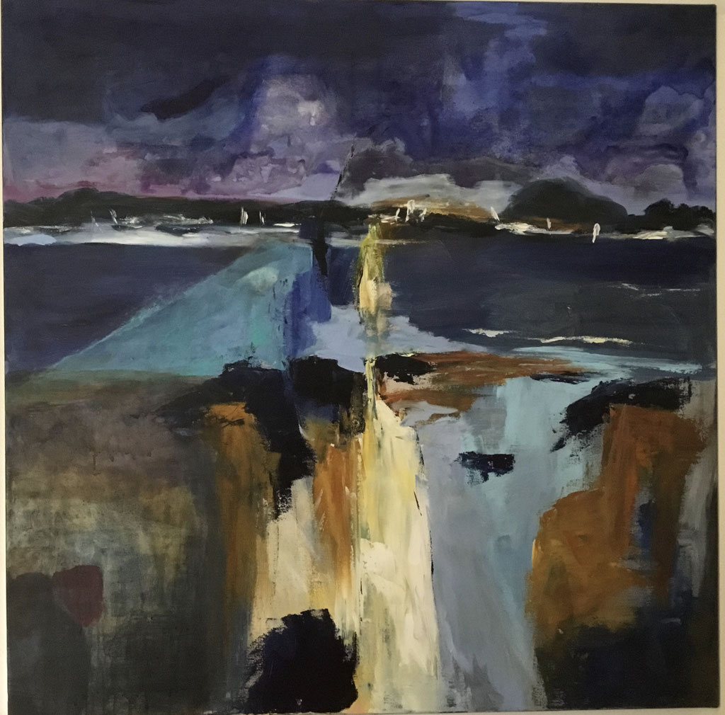 Viel Wetter! Acryl auf Leinwand, 80 x 80 cm