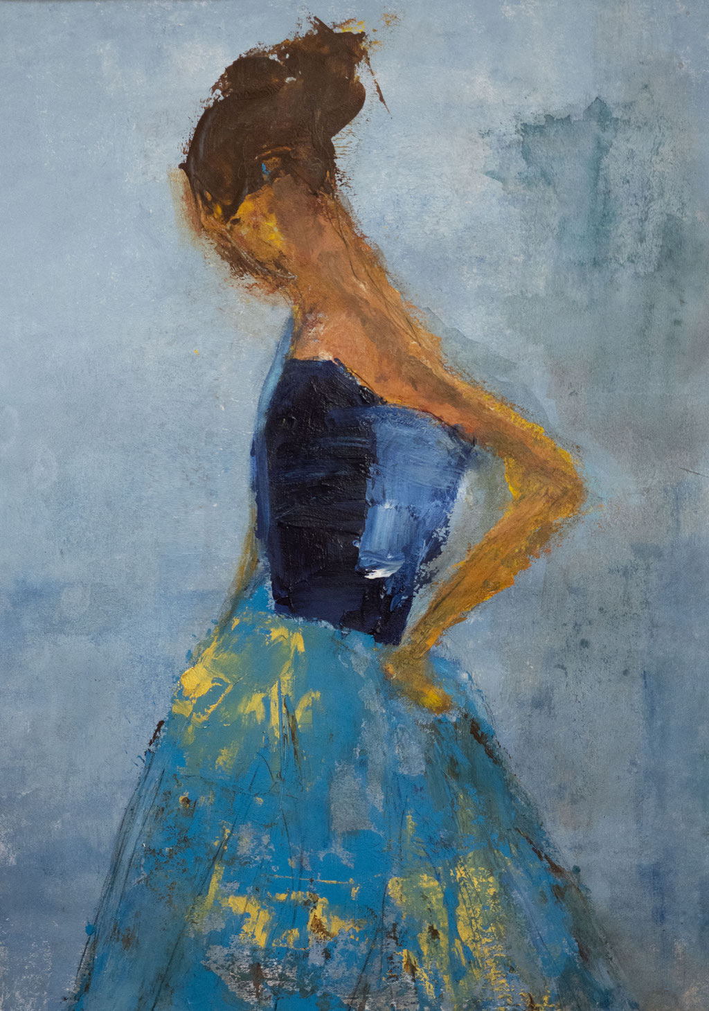 BALLPRINZESSIN - ACRYL auf Papier/nicht verfügbar