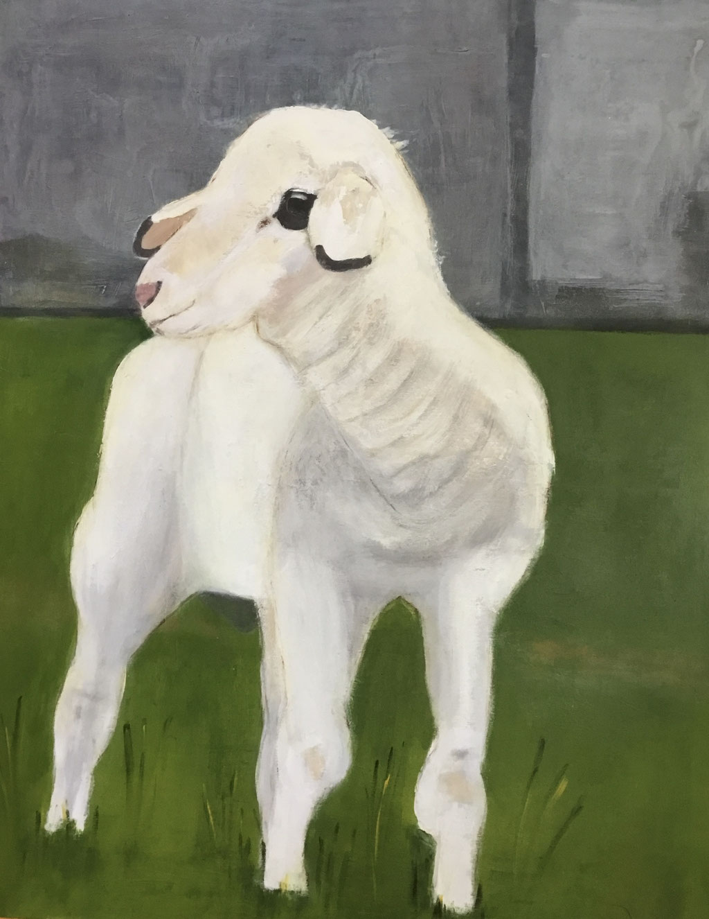 Lämmchen - Acryl auf Leinwand, 50 x 70 cm, nicht verfügbar 