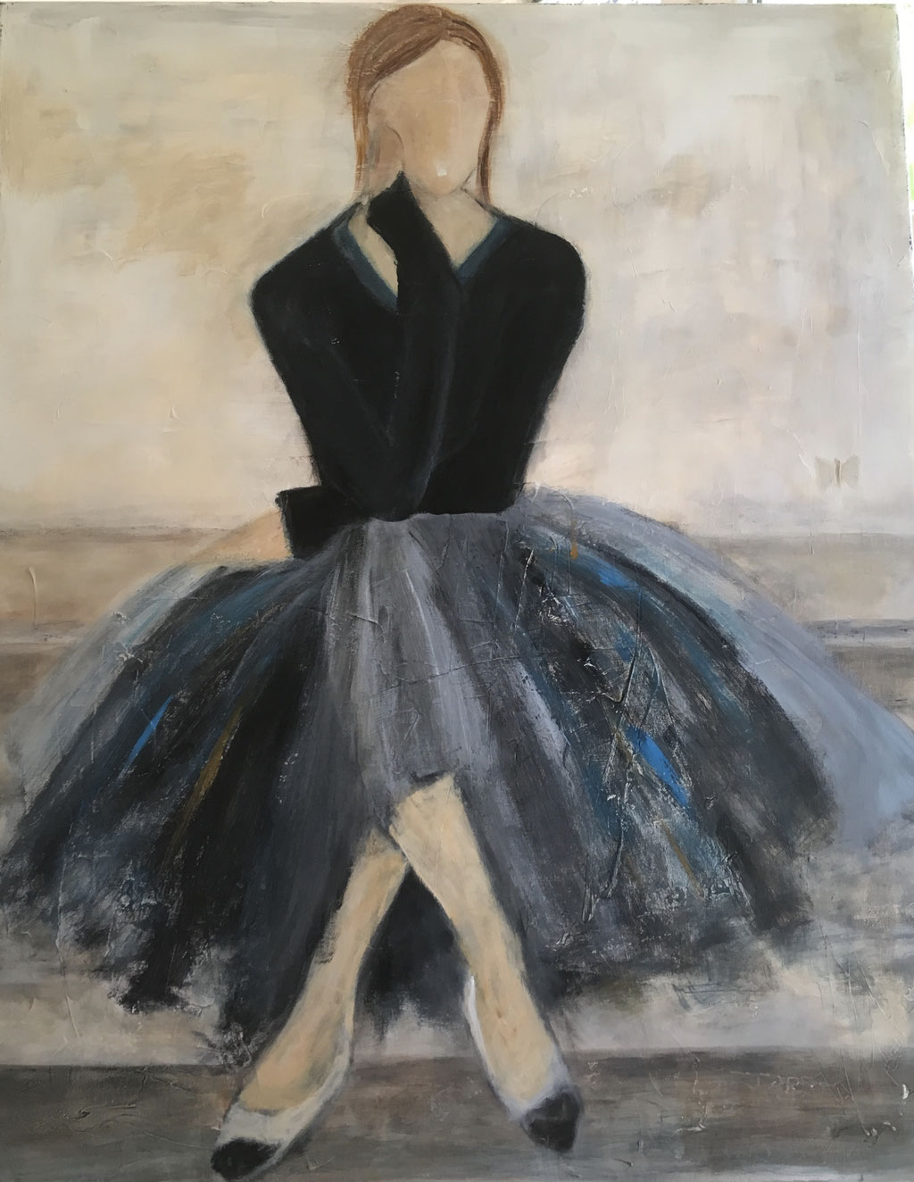 WARTEN AUF DEN RICHTIGEN - ACRYL , 80 x 100 cm /nicht verfügbar