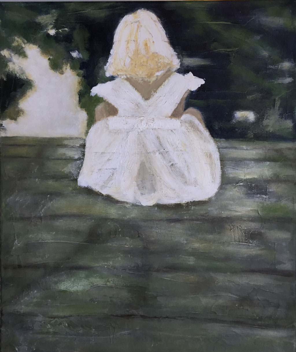 Kleine Träumerin, Acryl auf Leinwand / nicht verfügbar
