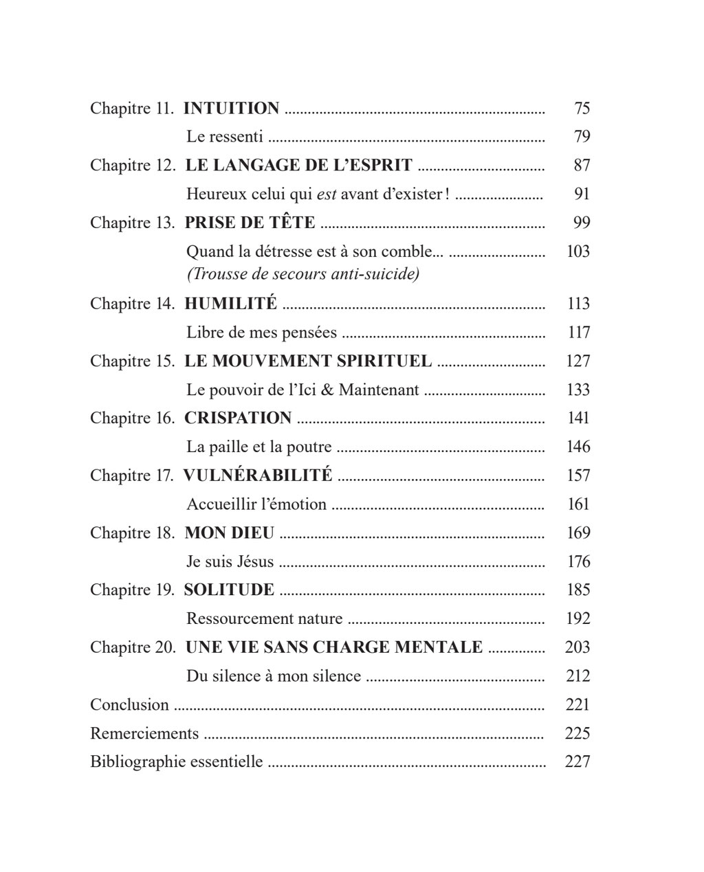 S’éveiller à la légèreté - Les bases d’une saine vie intérieure, par Jérôme Lemonnier (sommaire 2)