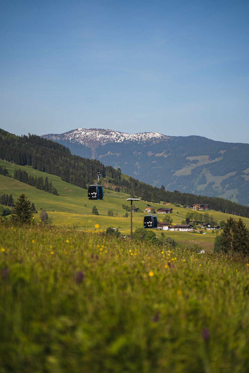 Natrunbahn in Maria Alm als Ausgangspunkt der Familienwanderung zum Prinzensee am Hochkönig im Salzburger Land.