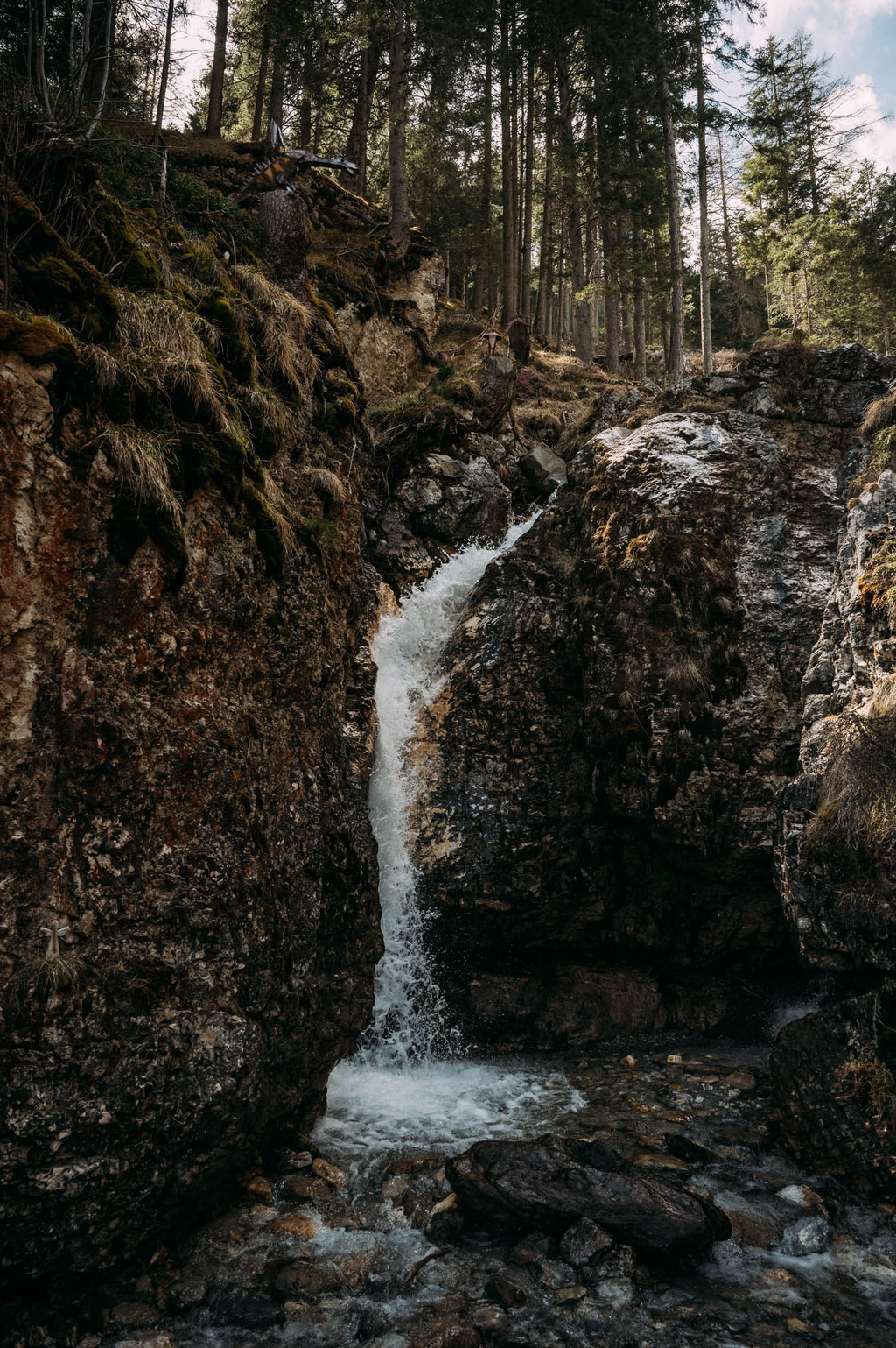 Wanderung zum Sarnthein Wasserfall in Trins im Gschnitztal