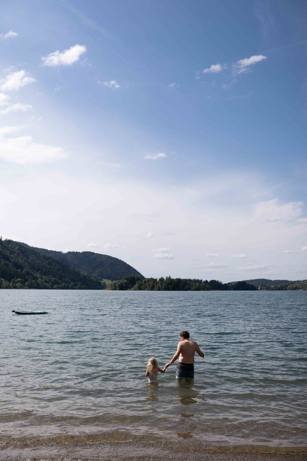 Bootshaus und Stand up Paddle