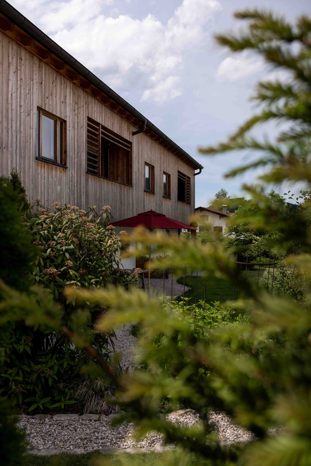 Garten vor den Apartments 