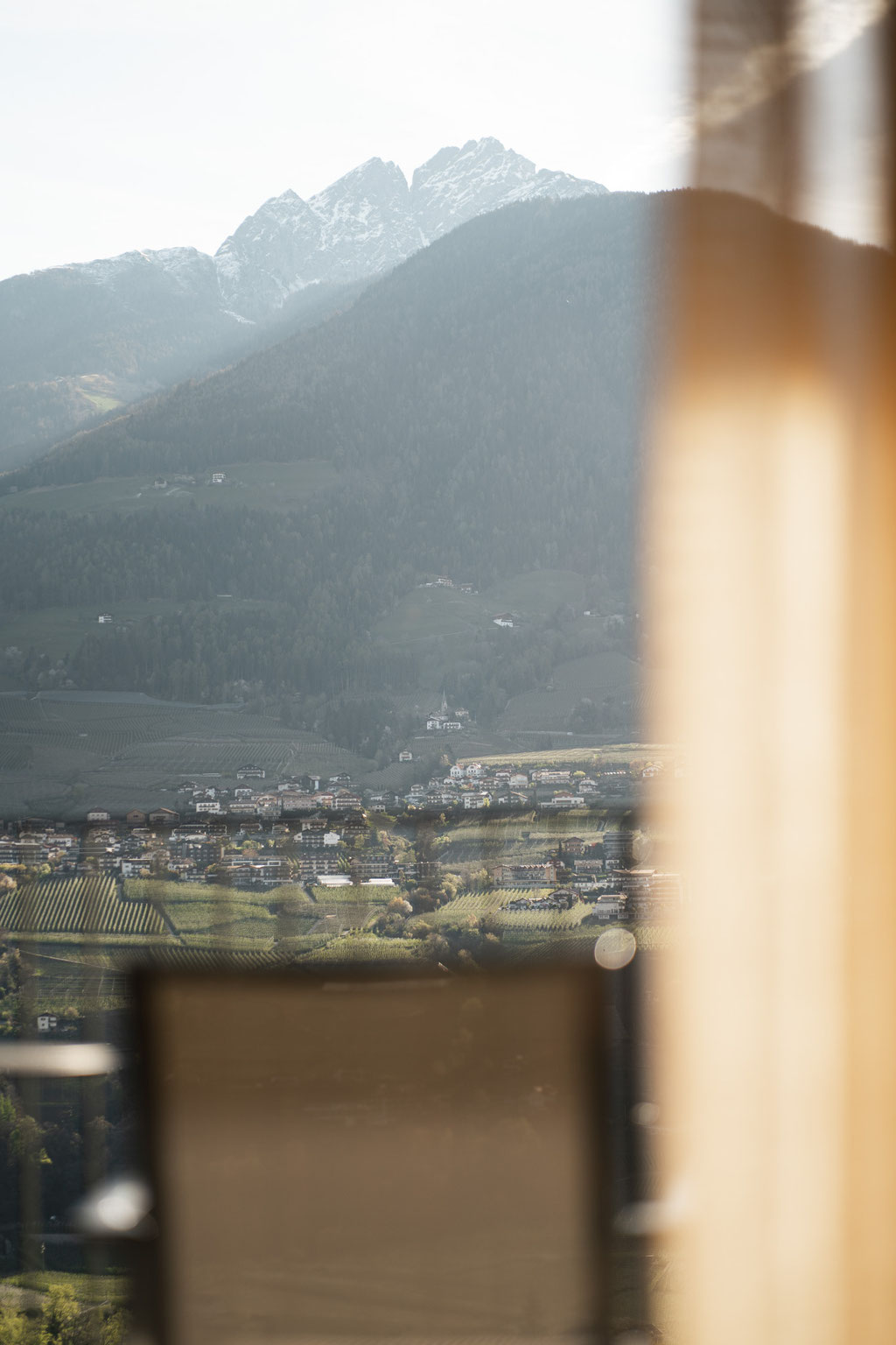 View over vineyards 