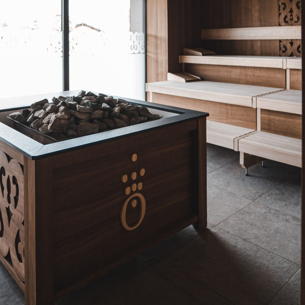 Finnish sauna in the wellness area of the Hochkönigin Wellness Hotel in Maria Alm, Salzburg