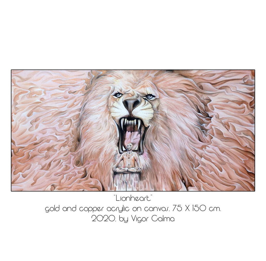 Lionhear, 75 X 150 cm