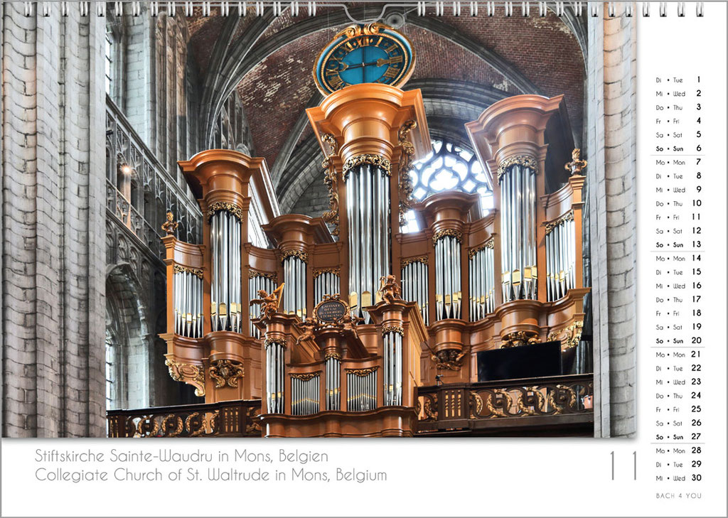 Organ calenders are music calendars.