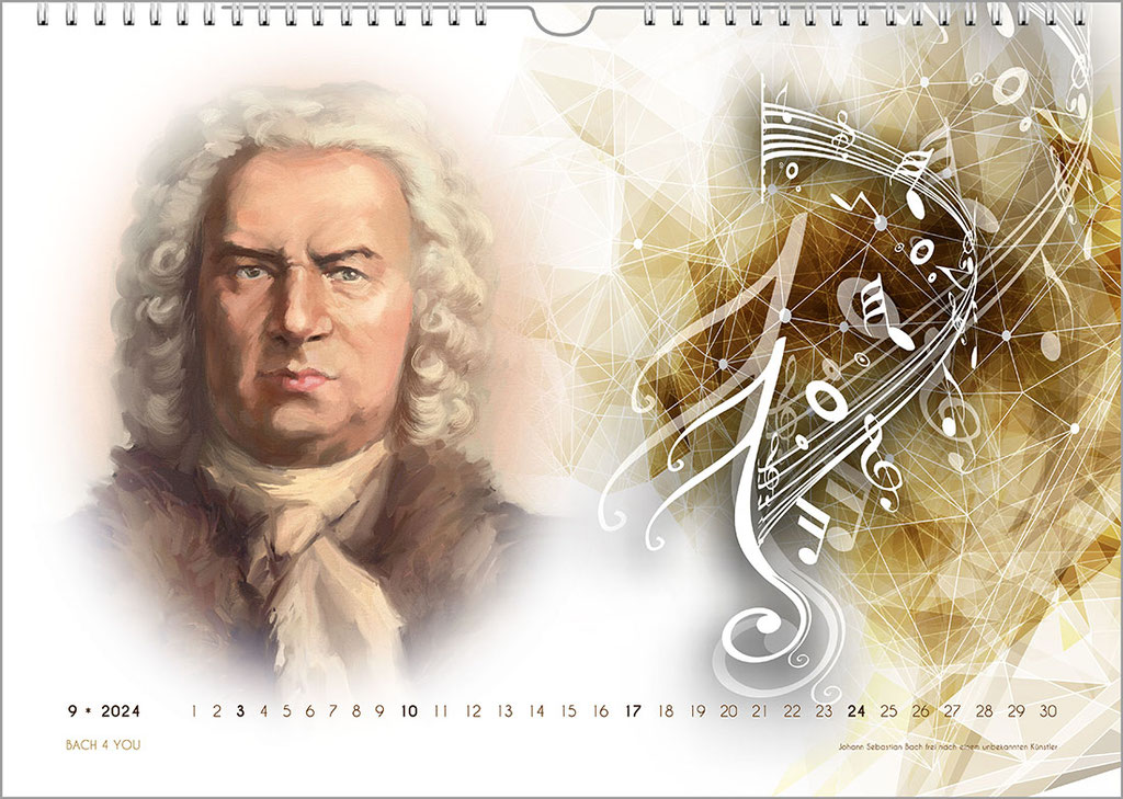 In the Bach Shop: 33 Bach calendars.