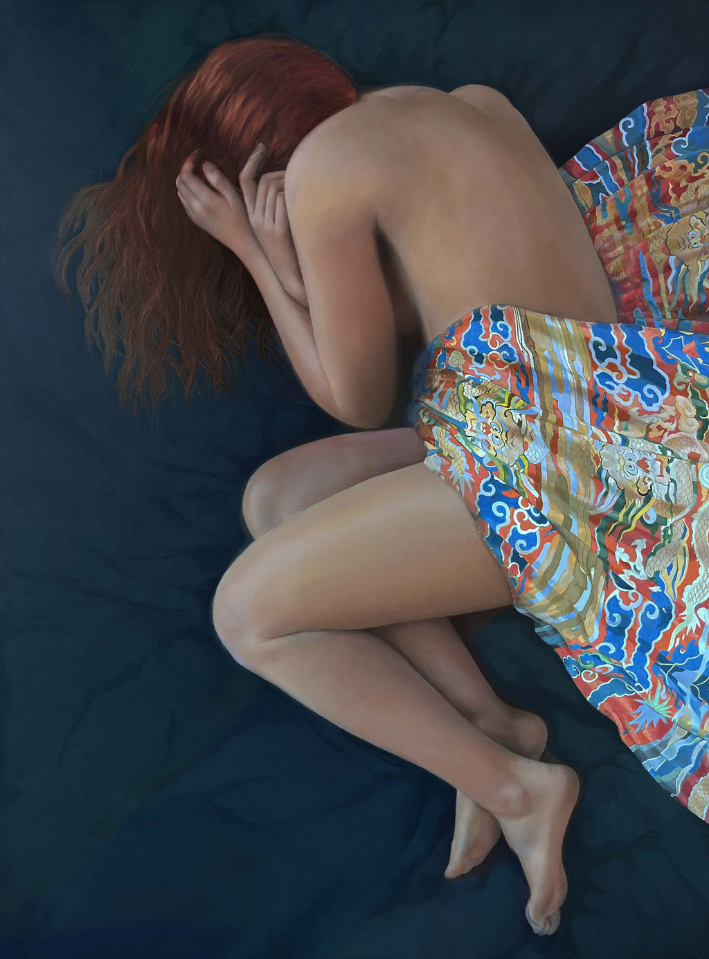 Letting Go, 2019 ; 175x132 cm, Oil and Acrylic on canvas (Available)